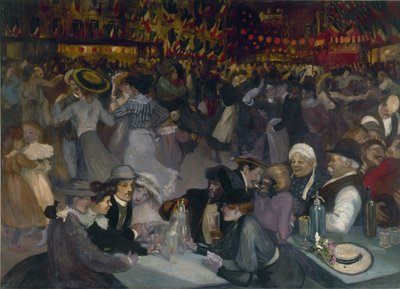 Ples 14. července od Théophile Alexandre Steinlen