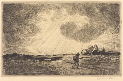 Bouřka od Théophile Alexandre Steinlen