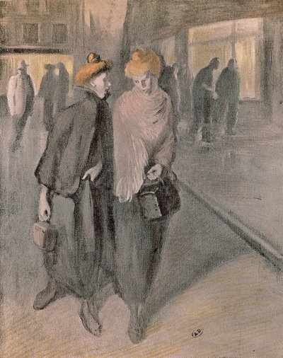 Pracující ženy, kolem roku 1900 (kresba) od Théophile Alexandre Steinlen