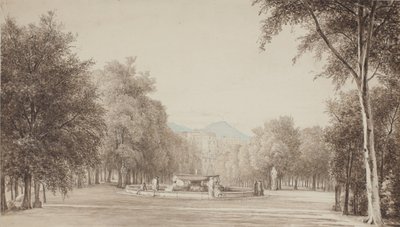 Mezi Villa Reale (nyní Villa Nazionale) v Neapoli od Thorald Brendstrup