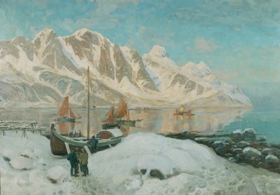 Severní Norsko (olej na plátně) od Thorolf Holmboe