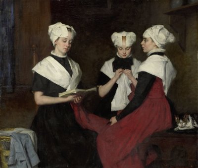 Tři dívky z Amsterdam Burgerweeshuis od Thérèse Schwartze