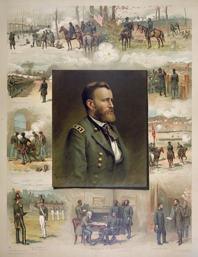 Grant z West Point do Appomattox od Thure de (after) Thulstrup