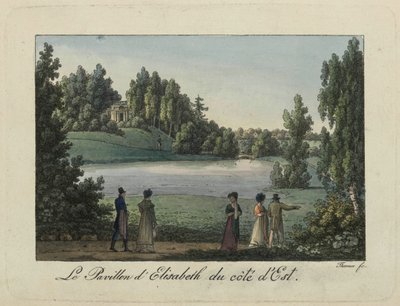 Alžbětin pavilon v parku Pavlovsk, 1810s. od Thurner