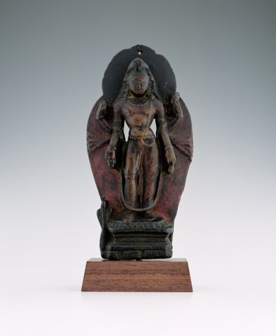 Jatamukuta Lokesvara, 11.–12. století (dřevo a pigment) od Tibetan School