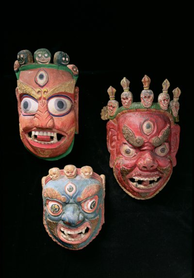 Masky (dřevěné) od Tibetan School