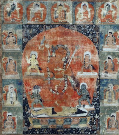 Tibetská kultura: Sanwara Mandal (Podrobnosti). thangka od Tibetan School