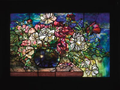 Okno "Pivoňka" z domu Dariuse Goffa, Pawtucket, Rhode Island, kolem roku 1893 od Tiffany Studios