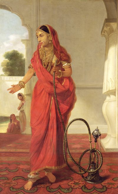 Indická tančící dívka s vodní dýmkou, 1772 od Tilly Kettle
