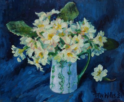 Primroses 2021 (olej) od Tilly Willis