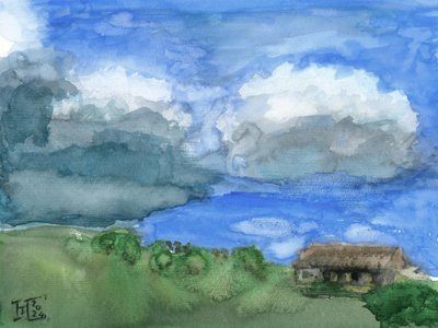 Dům pod bouřkovými mraky od Tim Hoinkis