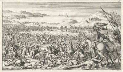 Bitva u Ascalonu 12. srpna 1099 1683 od Timotheus Ten Hoorn