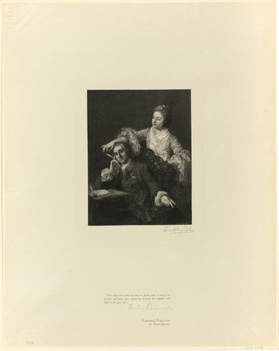 Garrick a jeho manželka ze starých anglických mistrů od Timothy Cole