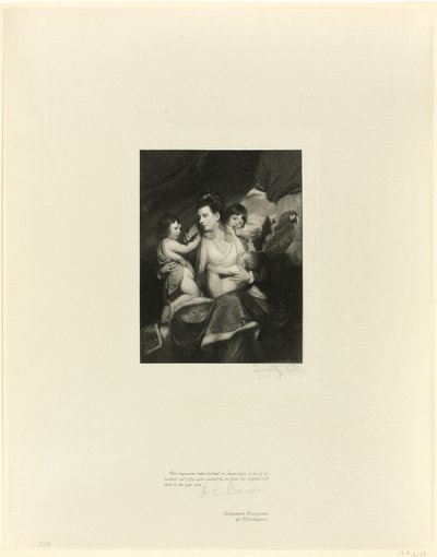 Lady Cockburn a rodina, od Old English Masters od Timothy Cole