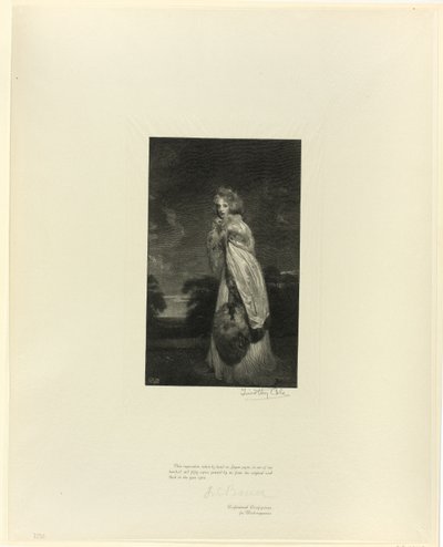 Lady Derby (slečna Farren), ze starých anglických mistrů od Timothy Cole