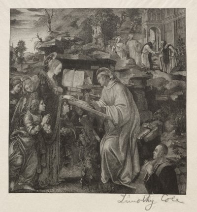 Staří italští mistři: Madona se zjevuje sv. Bernardovi, 1888-1892. od Timothy Cole