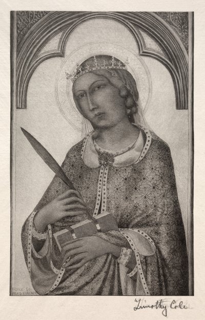 Staří italští mistři: Svatá Kateřina Alexandrijská, 1888-1892. od Timothy Cole