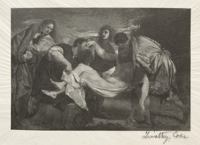 Staří italští mistři: The Entombment, 1889. od Timothy Cole