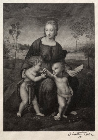 Staří italští mistři: Madona ze stehlíka, 1888-1892. od Timothy Cole