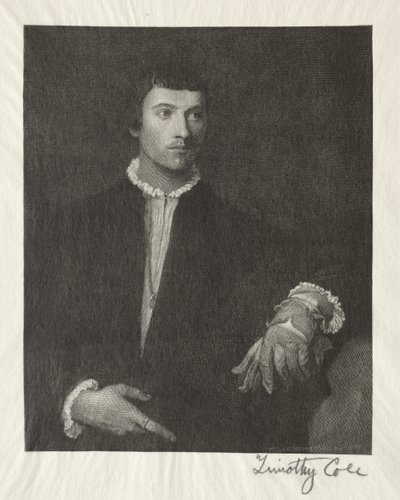 Staří italští mistři: Muž s rukavicemi, 1887. od Timothy Cole