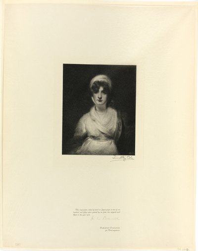 Portrét paní Siddonsové ze starých anglických mistrů od Timothy Cole