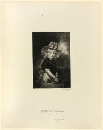 Princezna Sophia, dcera Jiřího III., ze starých anglických mistrů od Timothy Cole