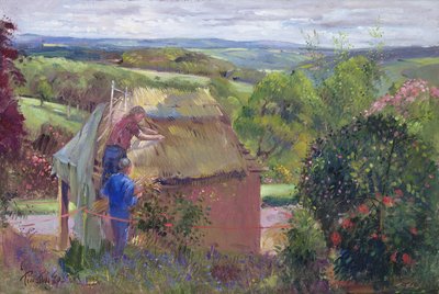 Pokrývání letního domu, Lanhydrock House, Cornwall, 1993 od Timothy Easton