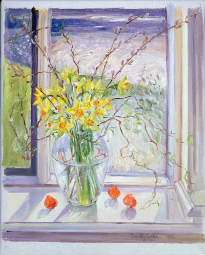 Vrbové větve s narcisem od Timothy Easton