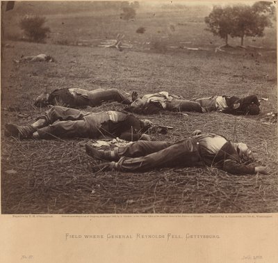 Pole, kde padl generál Reynolds, Gettysburg, 5. července 1863 od Timothy H. O