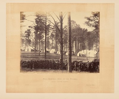 Velitelství Potomacké armády, Brandy Station, Virginie od Timothy H. OSullivan