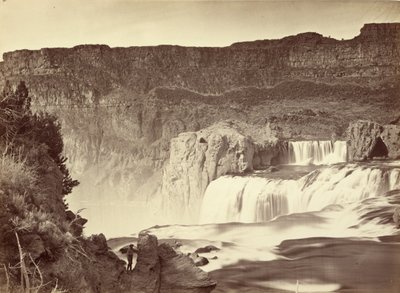 Vodopády Shoshone, řeka Snake, Idaho. Pohled v poledne. Sousední stěny vysoké přibližně 1 000 stop. od Timothy H. O