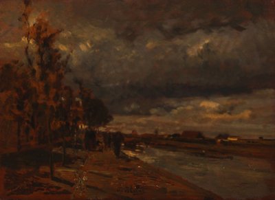 Kanál v Holandsku, 1885 od Tina Blau