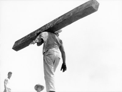 Stavební dělník, Mexico City, 1927 od Tina Modotti