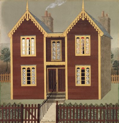 Dvojdomky (koláž) od Tirzah Ravilious