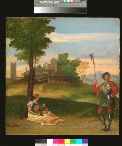 Idyla: 1505-10 (olej na desce) od Titian (c.1488 1576) (attr. to)