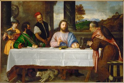 Die Pilger von Emmaus von Titian (c.1488-1576)