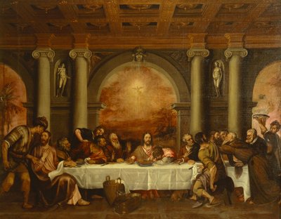 Skica pro poslední večeři, od Tiziana (asi 1490-1576) od Titian (c.1488 1576)