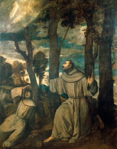 Svatý František dostává stigmata od Titian (c.1488 1576)