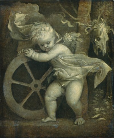 Amor s Kolem času od Titian