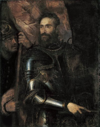 Portrét Pier Luigi Farnese 1503-1547, c. 1546. od Titian