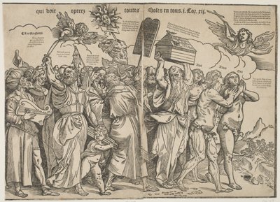 Proroci I a Adam a Eva, kolem roku 1511 od Tiziano Vecelli
