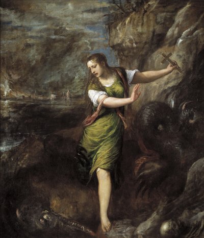 Svatá Markéta, c. 1565 od Tiziano Vecelli