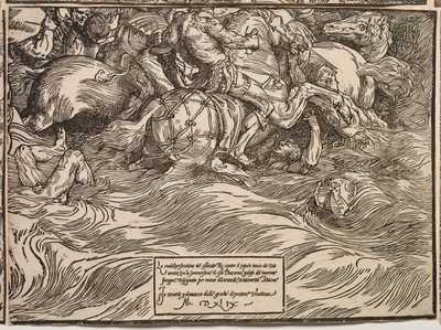 Potopení faraonovy armády v Rudém moři od Titian