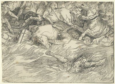 Ponoření faraonovy armády do Rudého moře od Titian