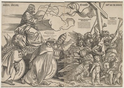 Trumpets and the Chariot of Christ, c.1511 od Tiziano Vecelli
