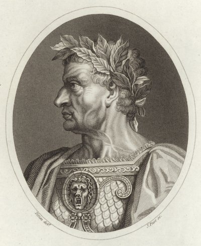 Galba Caesar, římský císař od Tiziano Vecelli
