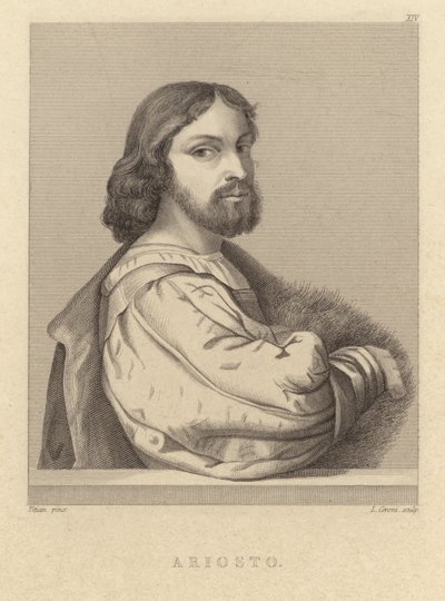 Ludovico Ariosto - italský básník (1474 1533) od Tiziano Vecelli