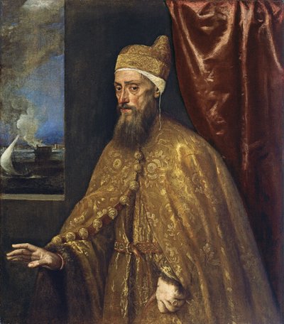 Portrét dóžete Francesca Veniera od Tiziano Vecelli