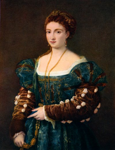 Portrét šlechtičny, nebo La Bella, c1536, 1937 od Tiziano Vecelli