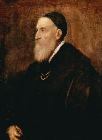 Autoportrét, c1567 od Tiziano Vecelli